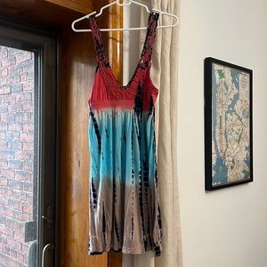 Tie Dye Lace Dress